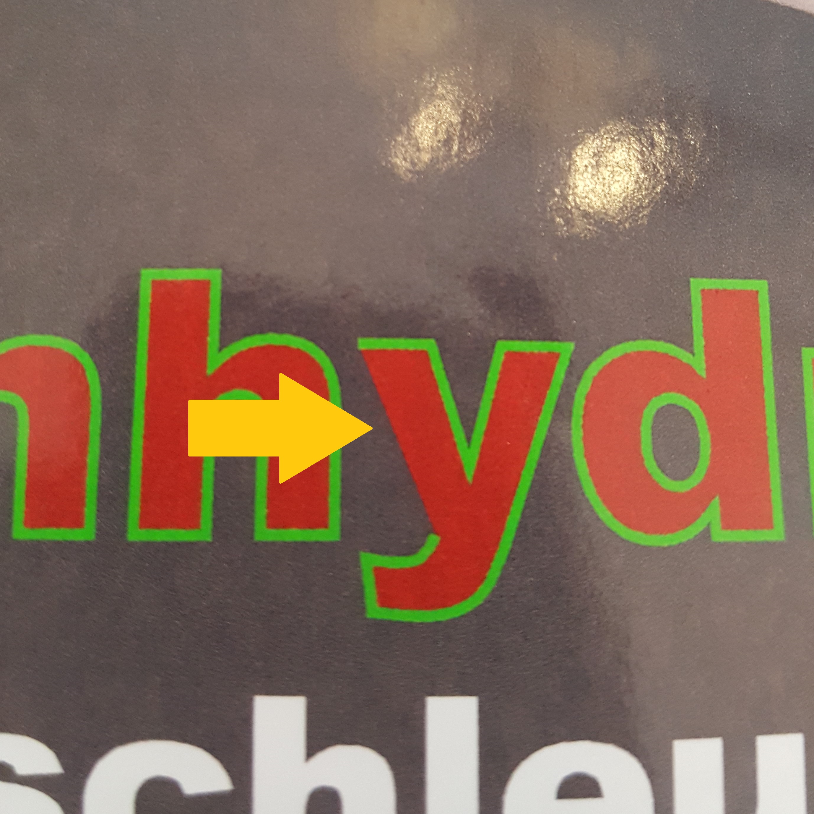 Randlinien von Schriftarten werden nicht angezeigt