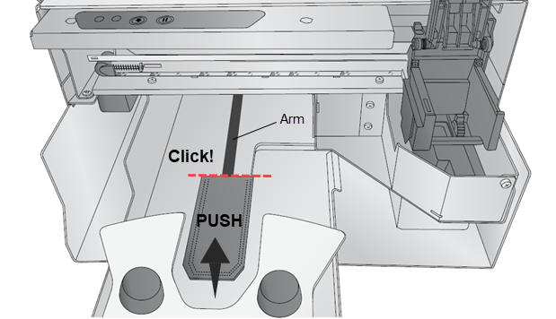 Die Zunge/Plattform stößt gegen das Karussell-Tablett oder ist nicht zentriert in der Tray-Slot (Eddie) 2