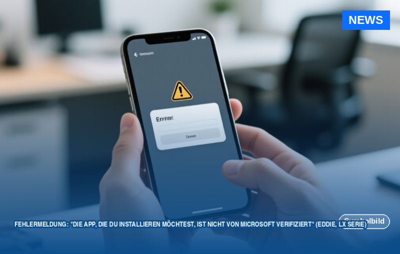 Fehlermeldung: "Die App, die Du installieren möchtest, ist nicht von Microsoft verifiziert" (Eddie, LX Serie)