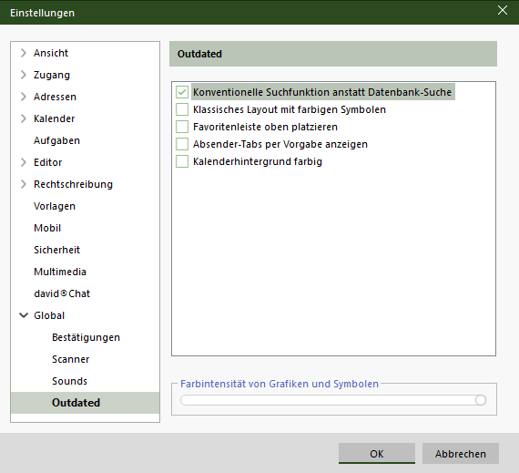Tobit David Client friert ein wenn ich in einem großen Archiv (Eingang, Ausgang) etwas filtere (suche)