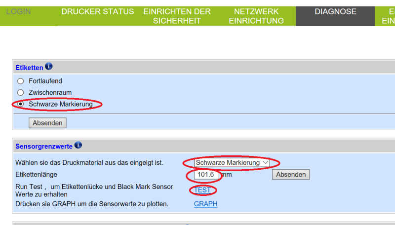 VP700 meldet bei Blackmark falsches Papier und druckt nicht mit Firmware VP700_R14-01_2016-02-24