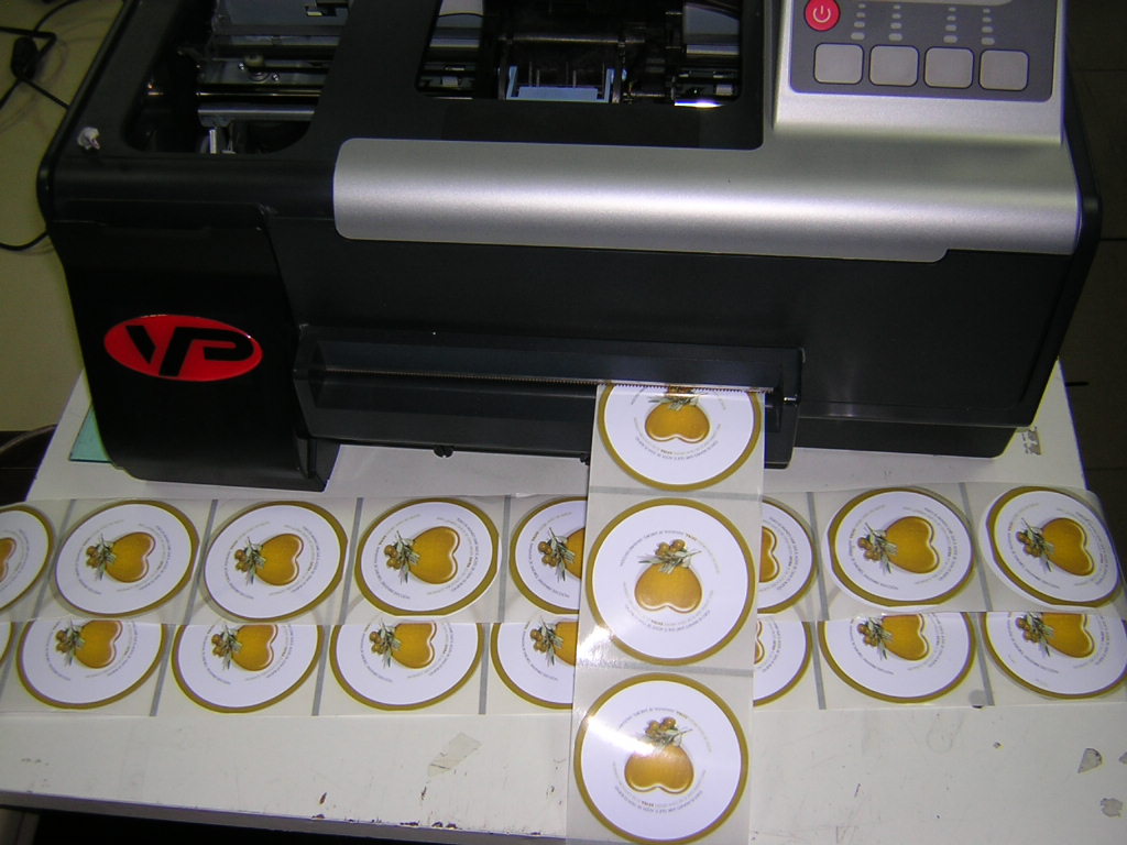 Drucken von runden Etiketten