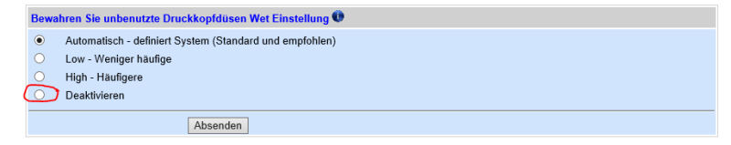 Wie kann man die kleine schwarze raster Punkte beim Drucken ausschalten?